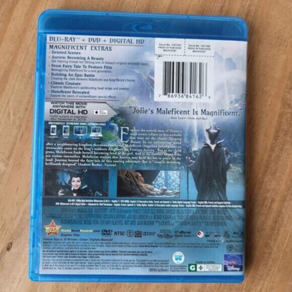 Maleficent DVD / Blu-Ray Disney Movie - Picture 2 of 6